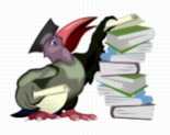 professional singing - bird and books